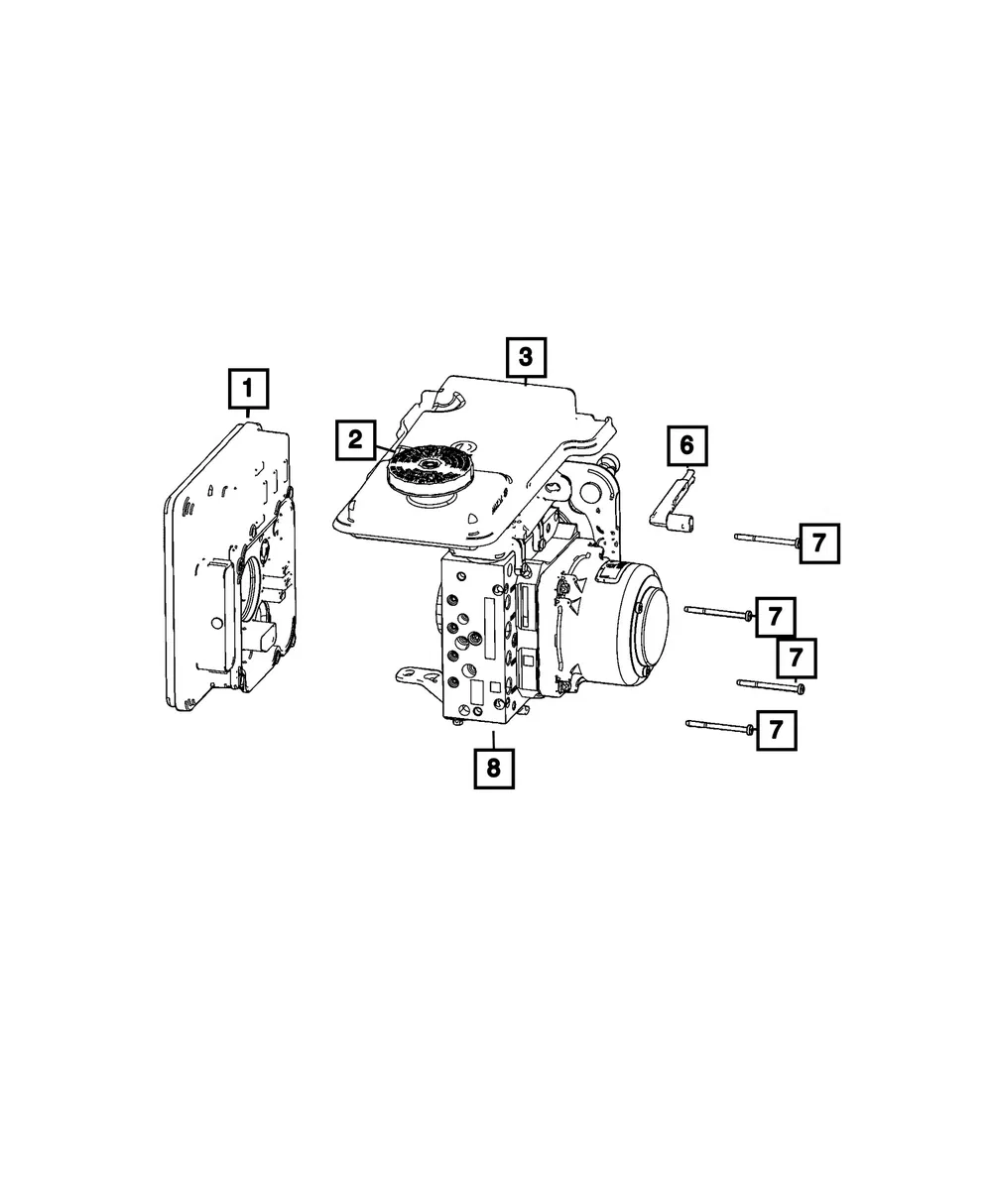 Anti-Lock Brake System Module - Mopar (68735461AG)