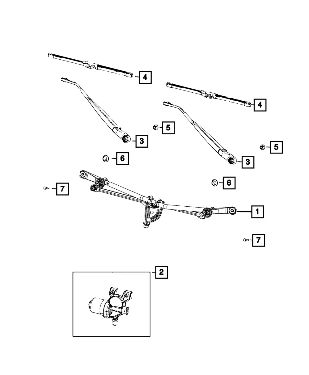 Front Wiper Blade - Mopar (68752617AA)