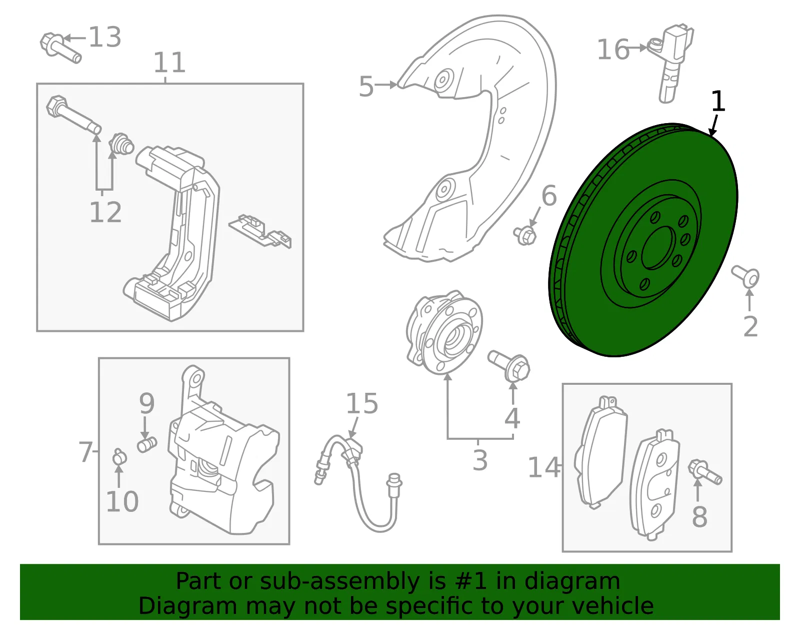 Disc Brake Rotor - Volvo (80000597) - view 2