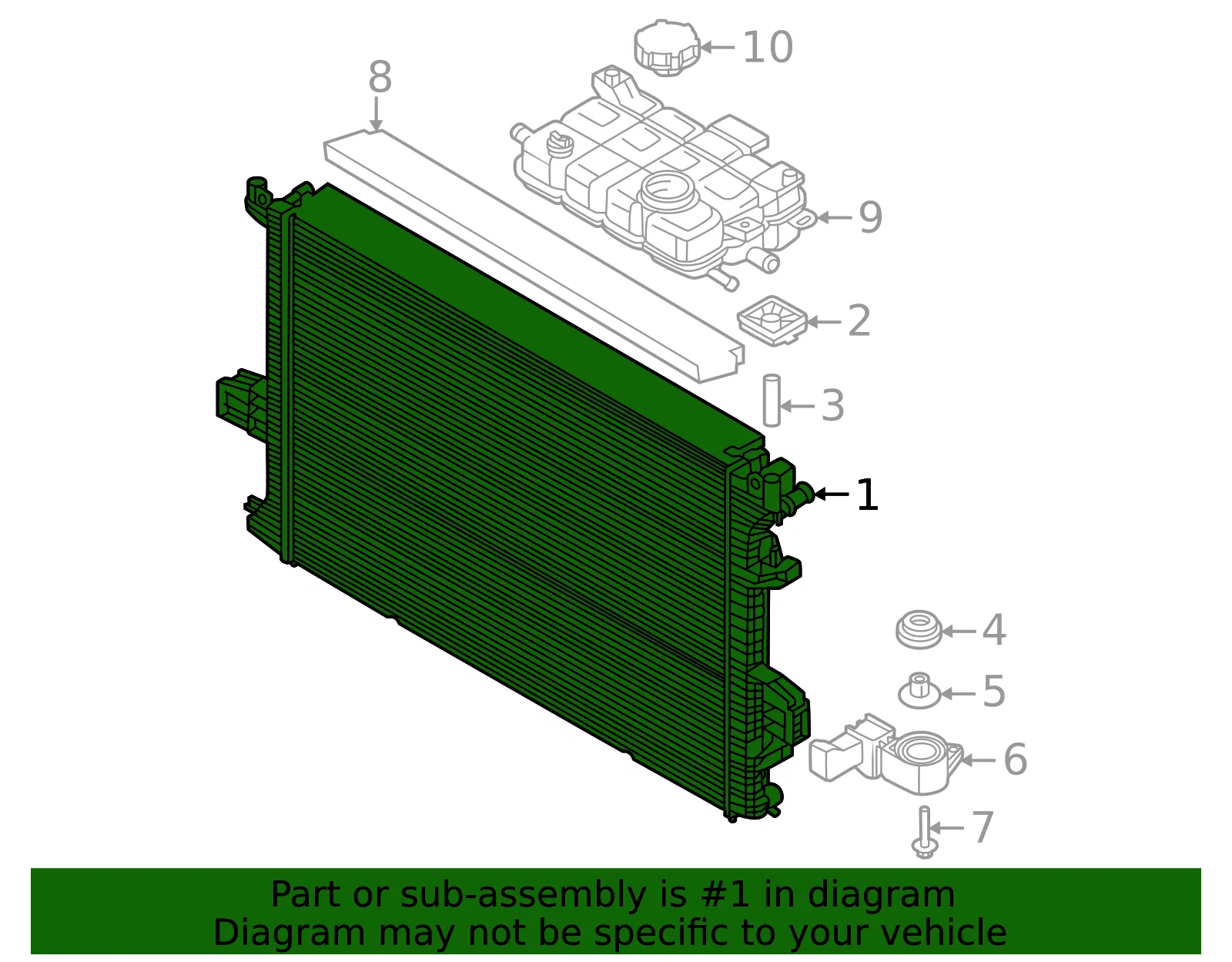 Radiator - Volvo (80001519) - view 2