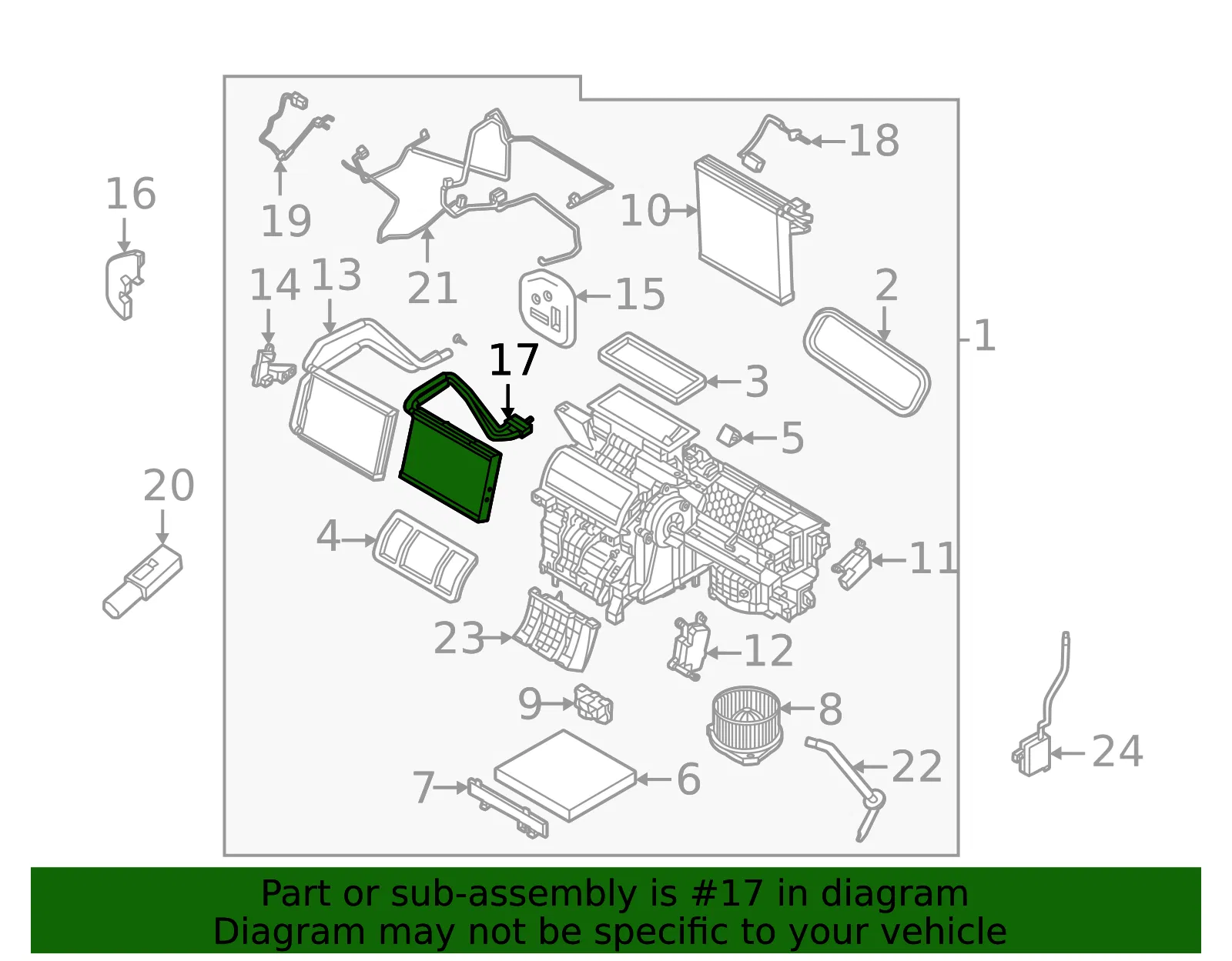 HVAC Heater Core Heater Element - Volvo (80012160) - view 2