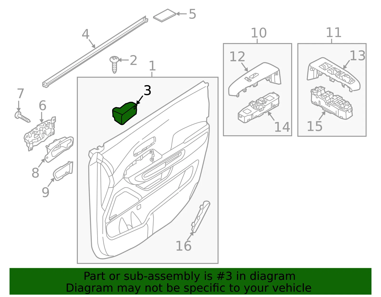 Impact Pad - Passenger Side (RH) - Kia (82394-A9000) - view 2
