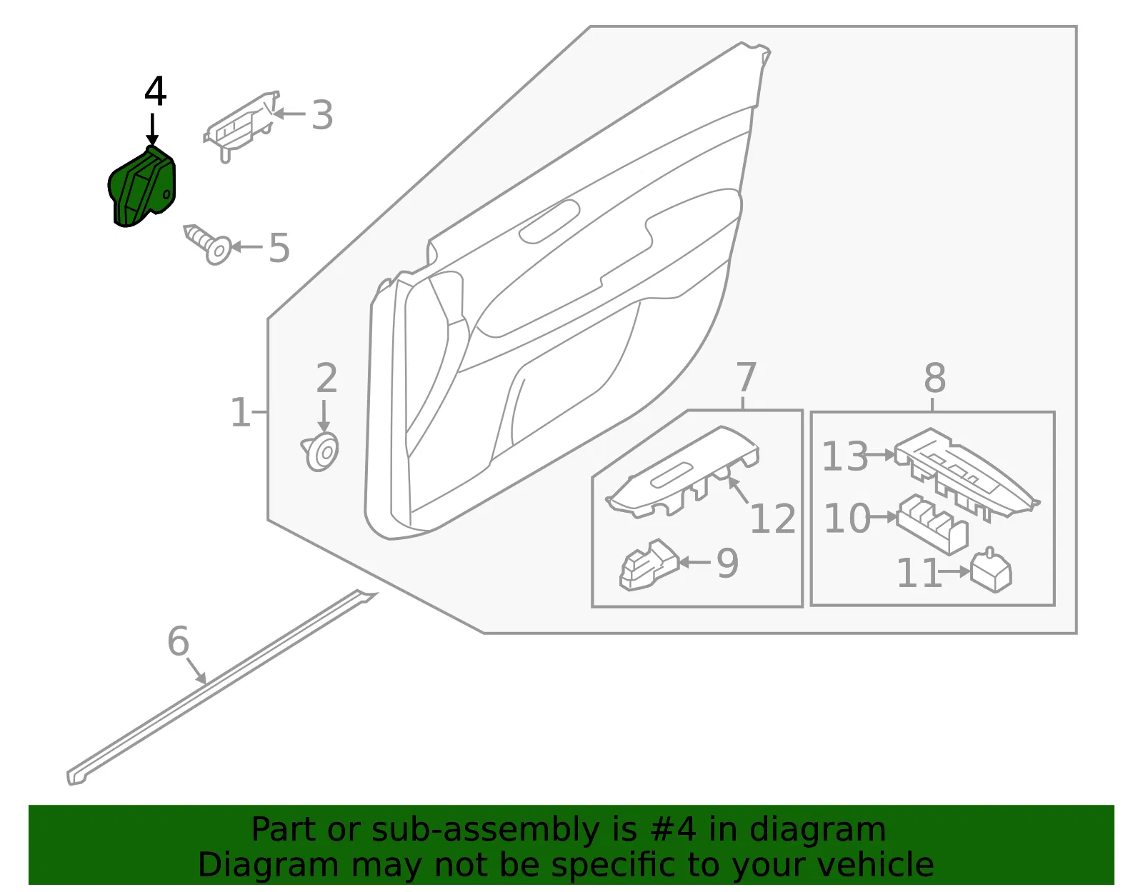 Impact Pad - Passenger Side (RH) - Kia (82394-M6000) - view 2