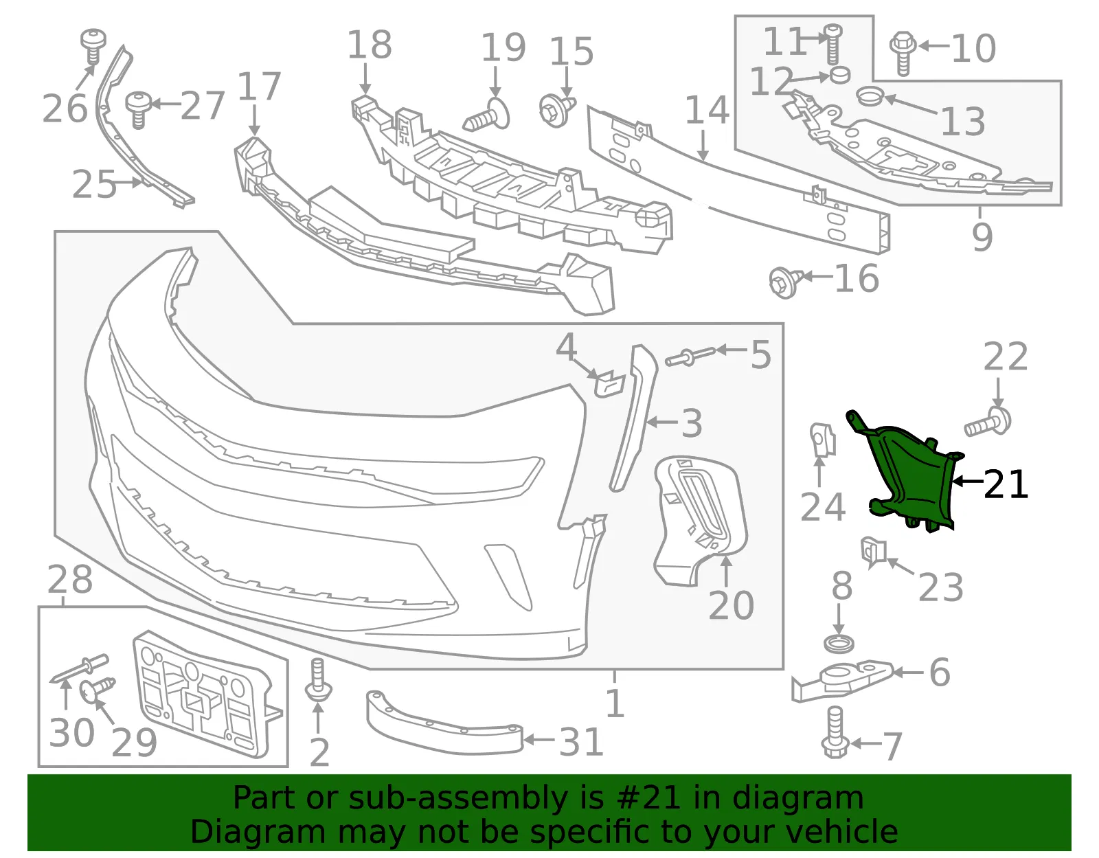 Air Duct - Passenger Side (RH) - GM (84078624) - view 5