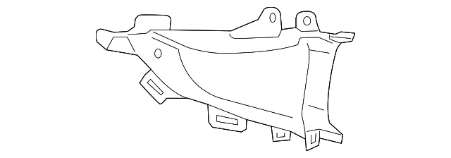 Air Duct - Driver's Side (LH) - GM (84078625) - view 3