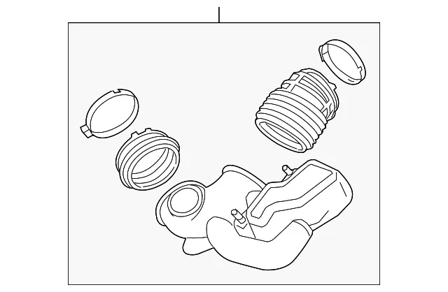 Air Cleaner Outlet Duct - GM (84092394) - view 3