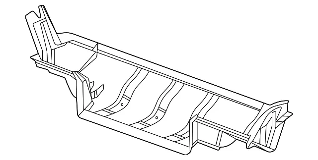 Lower Radiator Air Baffle - GM (84126421) - view 3