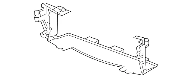 Front Lower Radiator Air Baffle - GM (84447967) - view 2