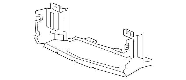Front Lower Radiator Air Baffle - GM (84221509) - view 3