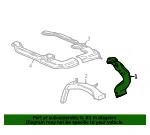 Auxiliary Air Conditioning Air Lower Duct - GM (23447368) - view 5