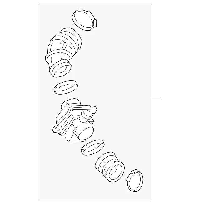 Air Cleaner Outlet Duct - GM (84298014) - view 2
