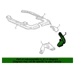 Auxiliary Air Conditioning Air Lower Duct - GM (84308450) - view 6