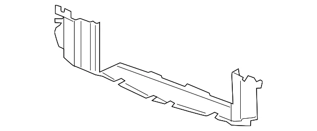 Lower Radiator Air Baffle - GM (84328219) - view 3