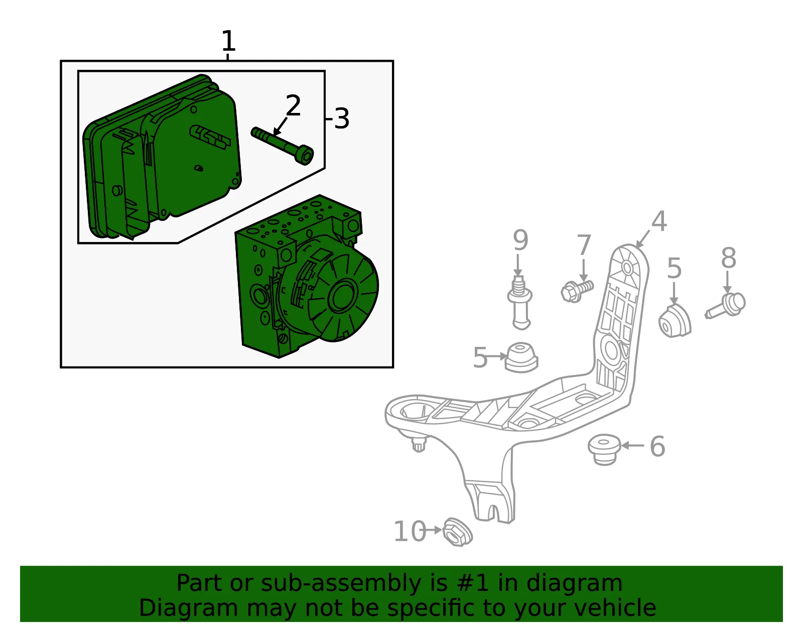 Electronic Brake Control Module with Brake Pressure Modulator Valve - GM (84662978) - view 4