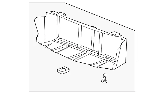 Front Lower Radiator Air Baffle - GM (84352045) - view 2