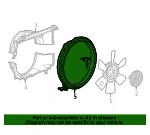 Engine Cooling Fan Rear Shroud - GM (84362765) - view 6