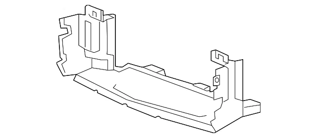 Front Lower Radiator Air Baffle - GM (84388371) - view 2