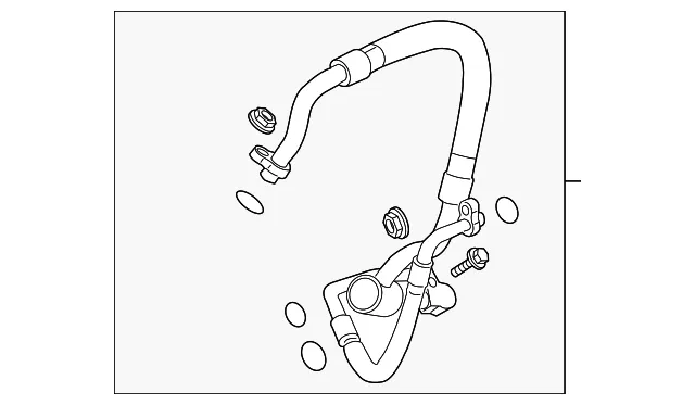 Air Conditioning Evaporator Hose - GM (84429955) - view 3