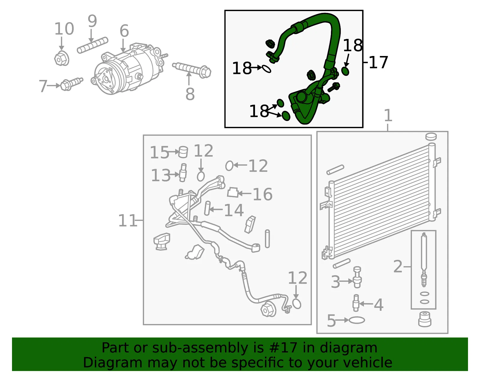 Air Conditioning Evaporator Hose - GM (84429955) - view 4