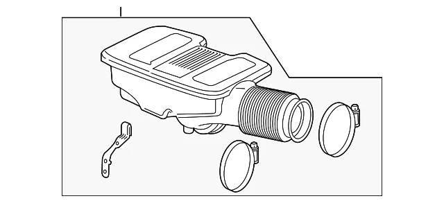 Air Cleaner Outlet Duct - GM (84467638) - view 5