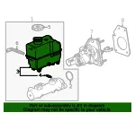 Brake Master Cylinder Reservoir - GM (84556657) - view 7