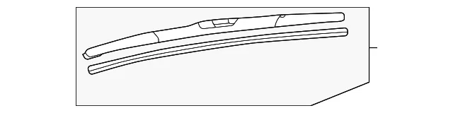 Passenger Side Wiper Blade, 20.84 in - GM (84566978) - view 3