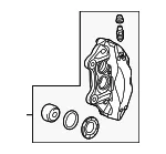 F (S)Caliper - Driver's Side (LH) - GM (84687042) - view 5
