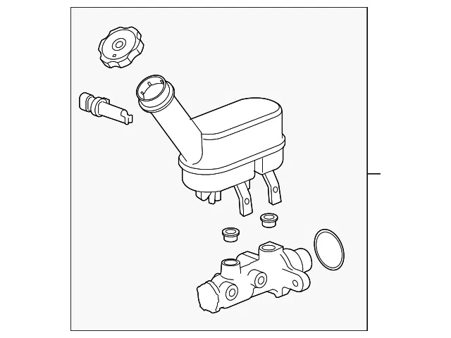 Brake Master Cylinder - ACDelco (84744483) - view 2
