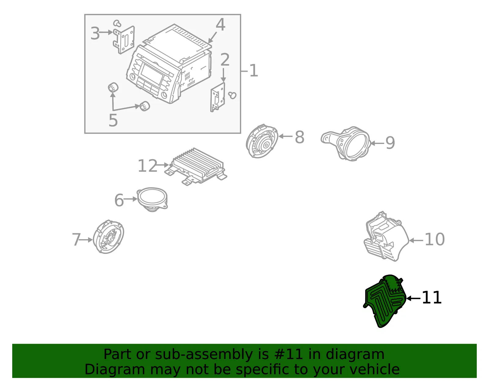 Lower Crash Pad - Kia (84750-1U101J7) - view 2