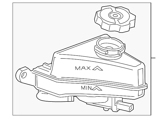 Brake Master Cylinder Reservoir - GM (84894475) - view 3