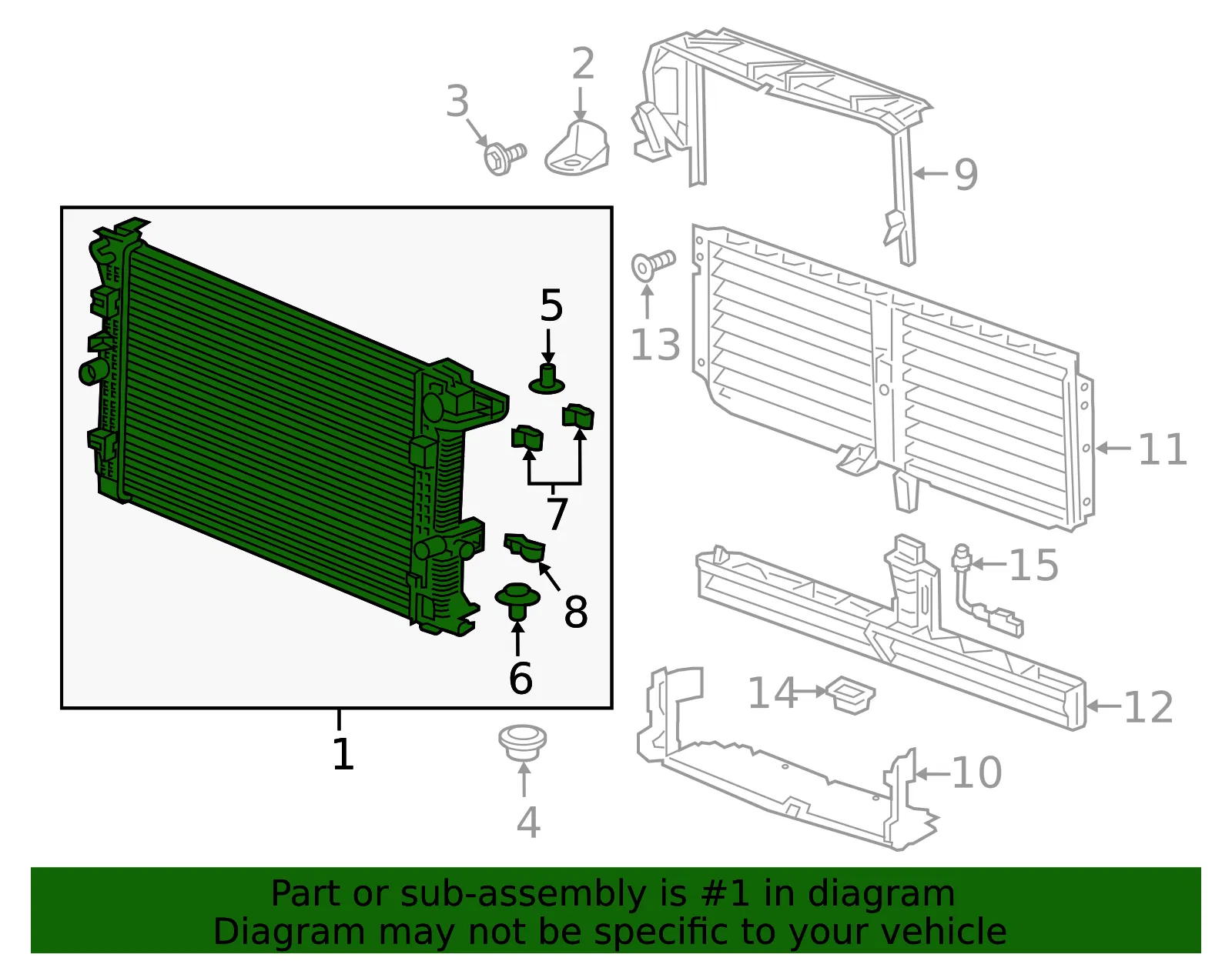 Radiator - GM (84989891) - view 4