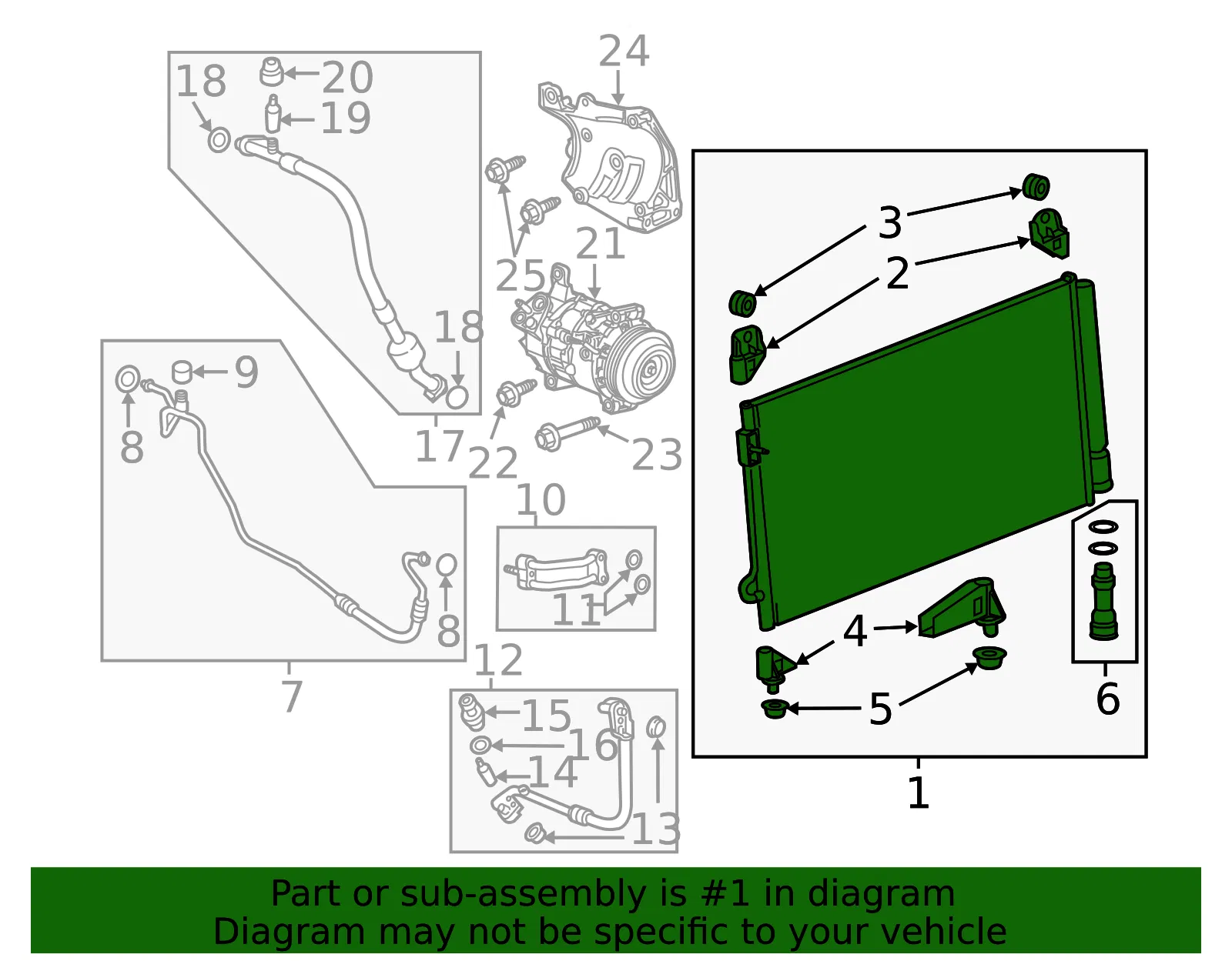 Air Conditioning Condenser - ACDelco (85145962) - view 5