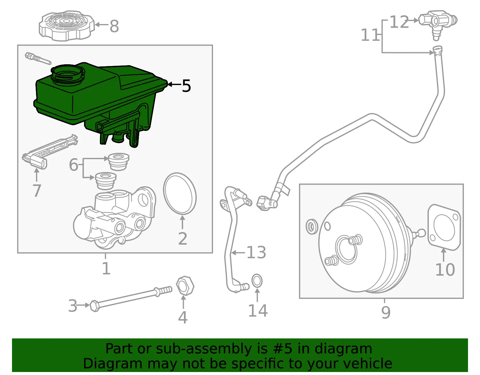 Brake Master Cylinder Reservoir - GM (85548849) - view 6