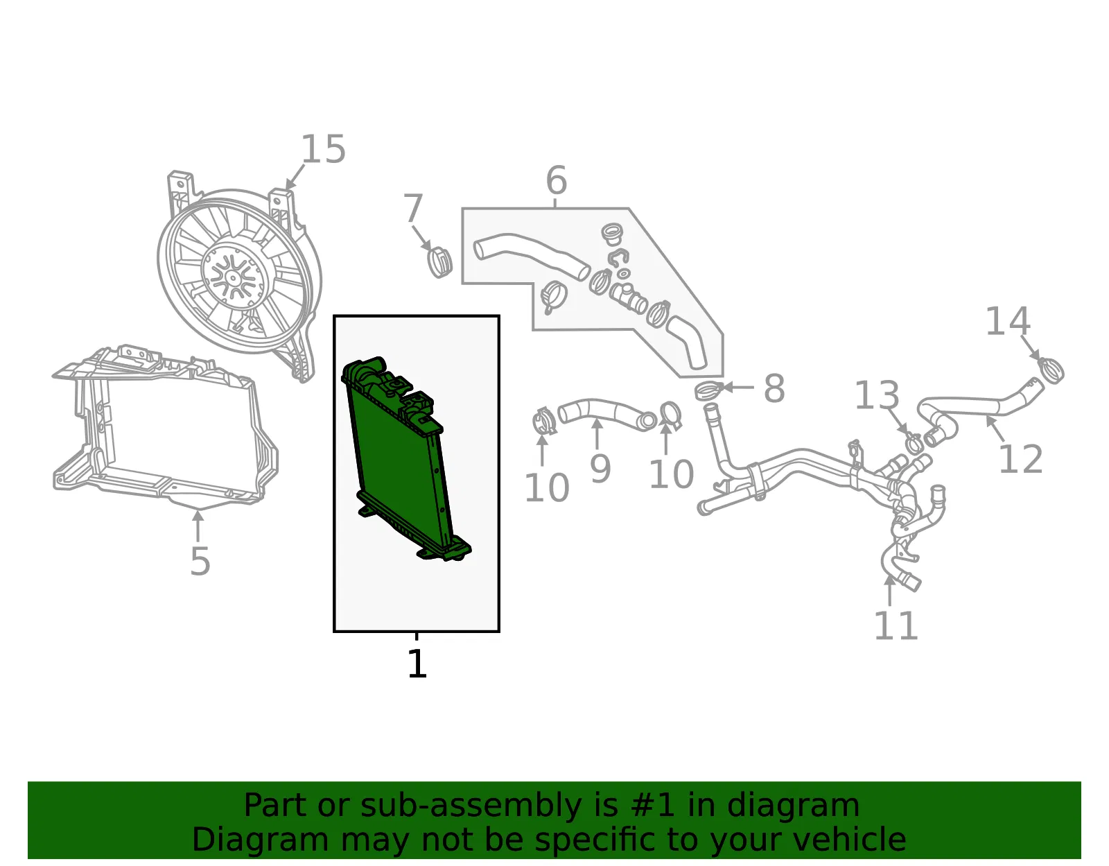 Outer Radiator - GM (85559347) - view 5
