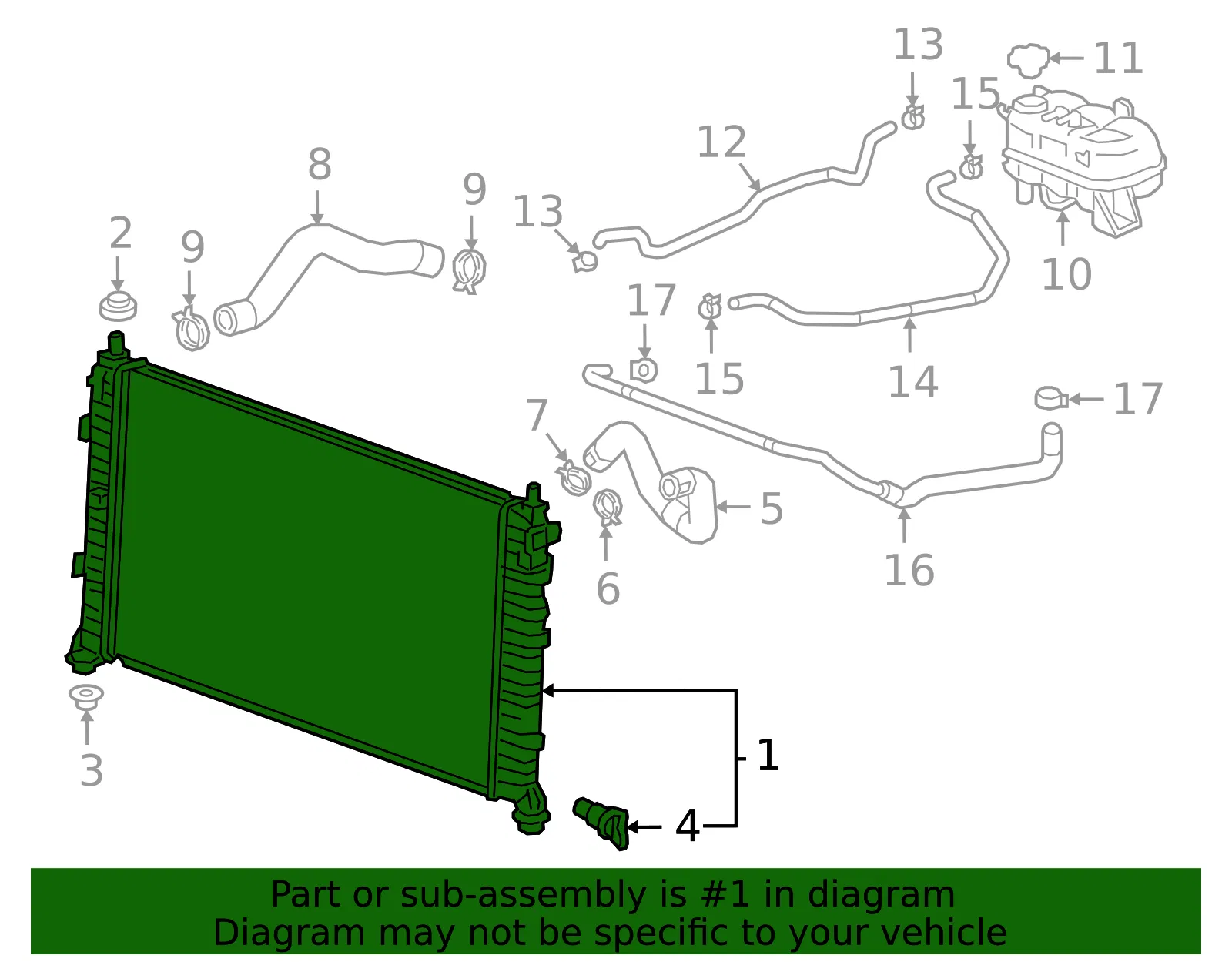 Radiator - GM (85566156) - view 3