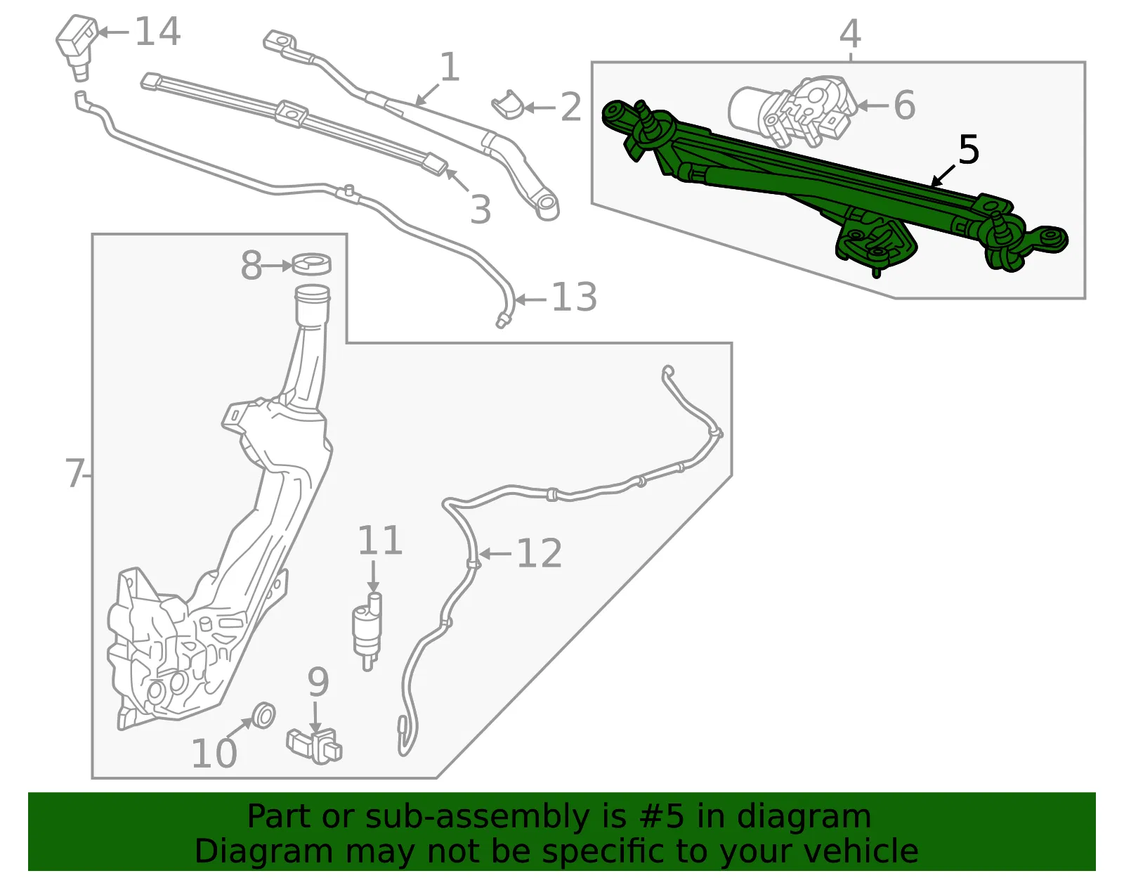 Wiper Linkage - GM (85620299) - view 3