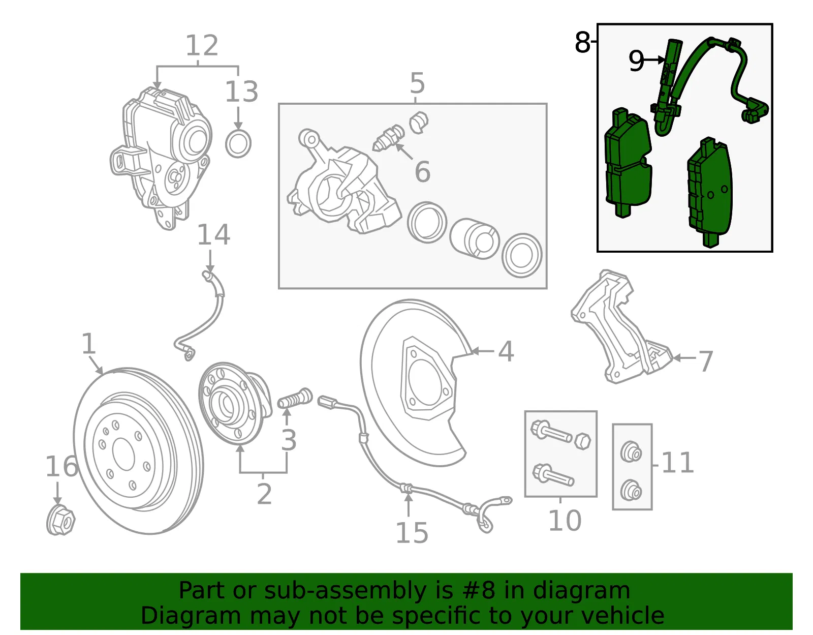 Pad Kit - GM (85696082) - view 2