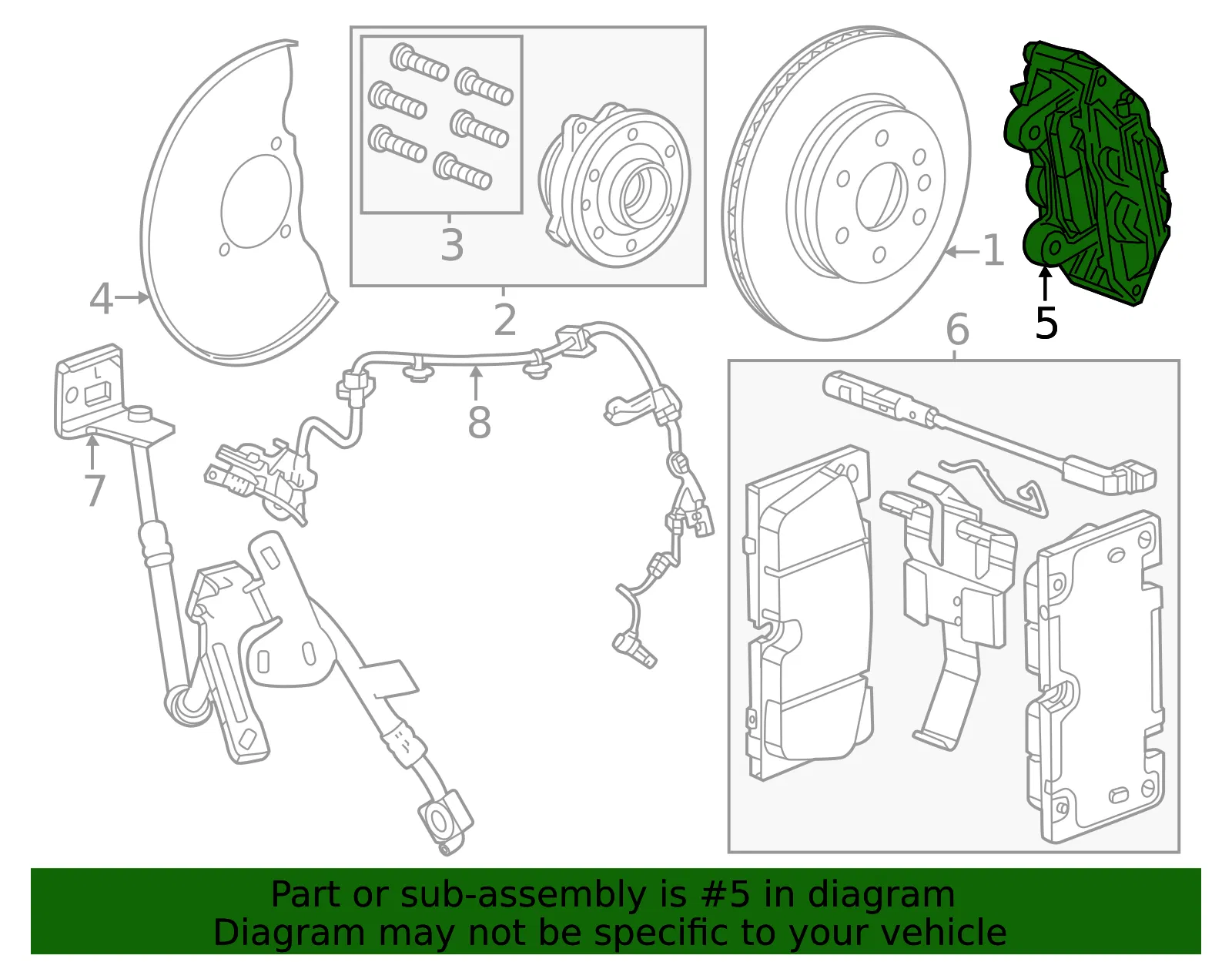 Caliper - GM (85786975) - view 3