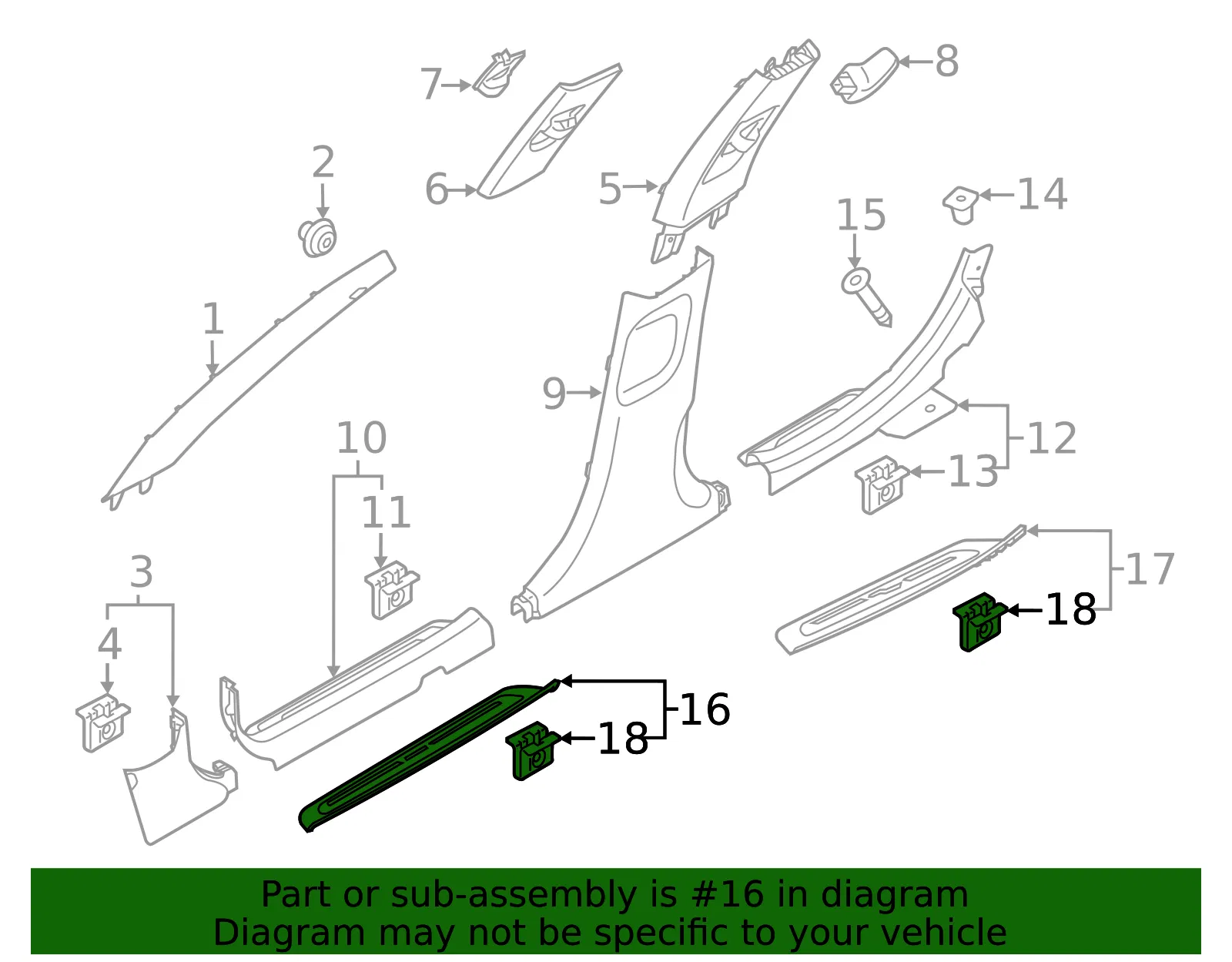 Step Pad - Kia (85883-F6500WK) - view 2