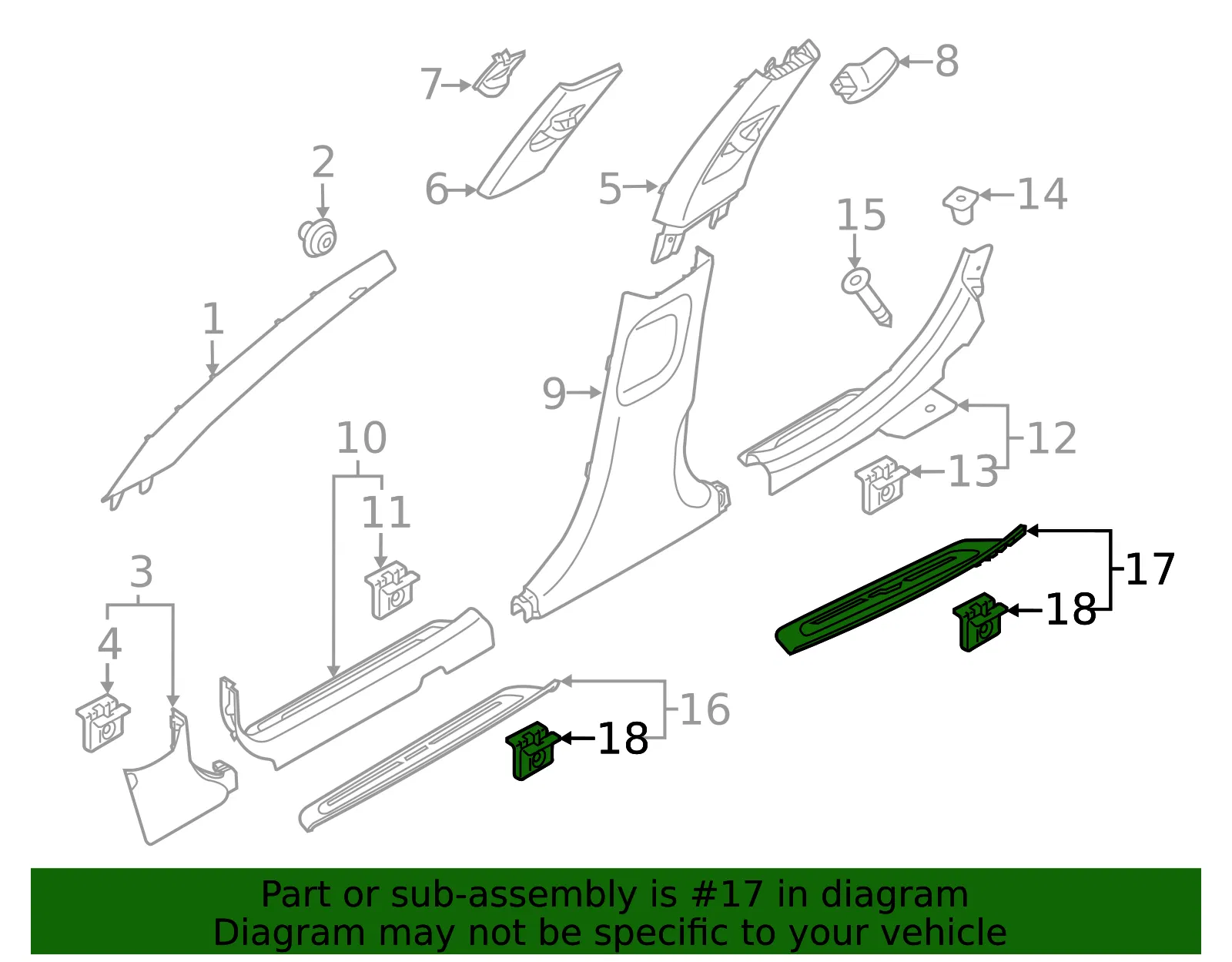Step Pad - Kia (85877-F6500WK) - view 2