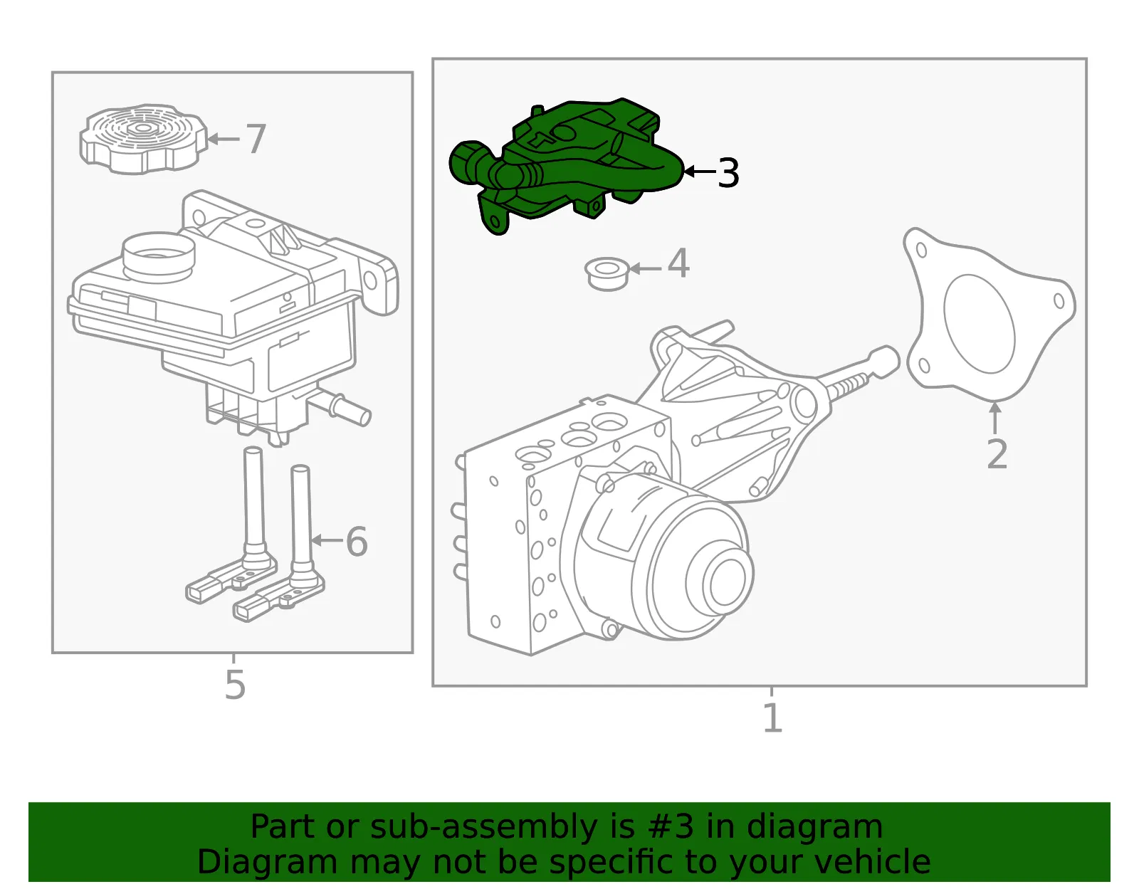 Brake Master Cylinder Reservoir - GM (86517308) - view 3