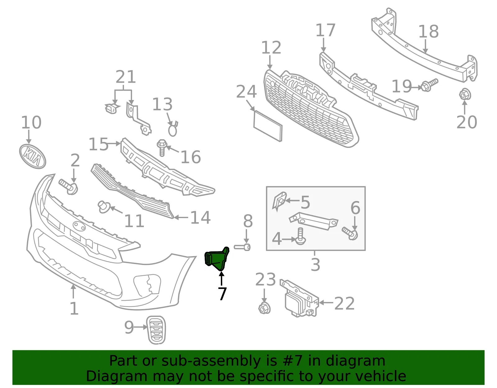 Inlet Duct - Kia (86542-H9AA0) - view 2
