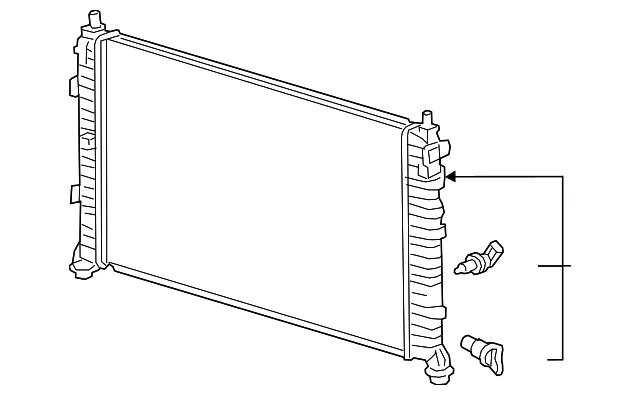 Radiator - GM (86567346) - view 2