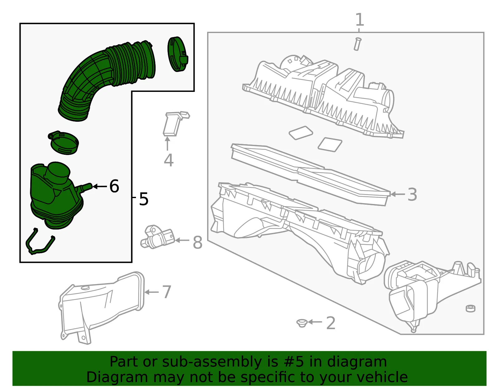 Air Duct - GM (86808849) - view 3