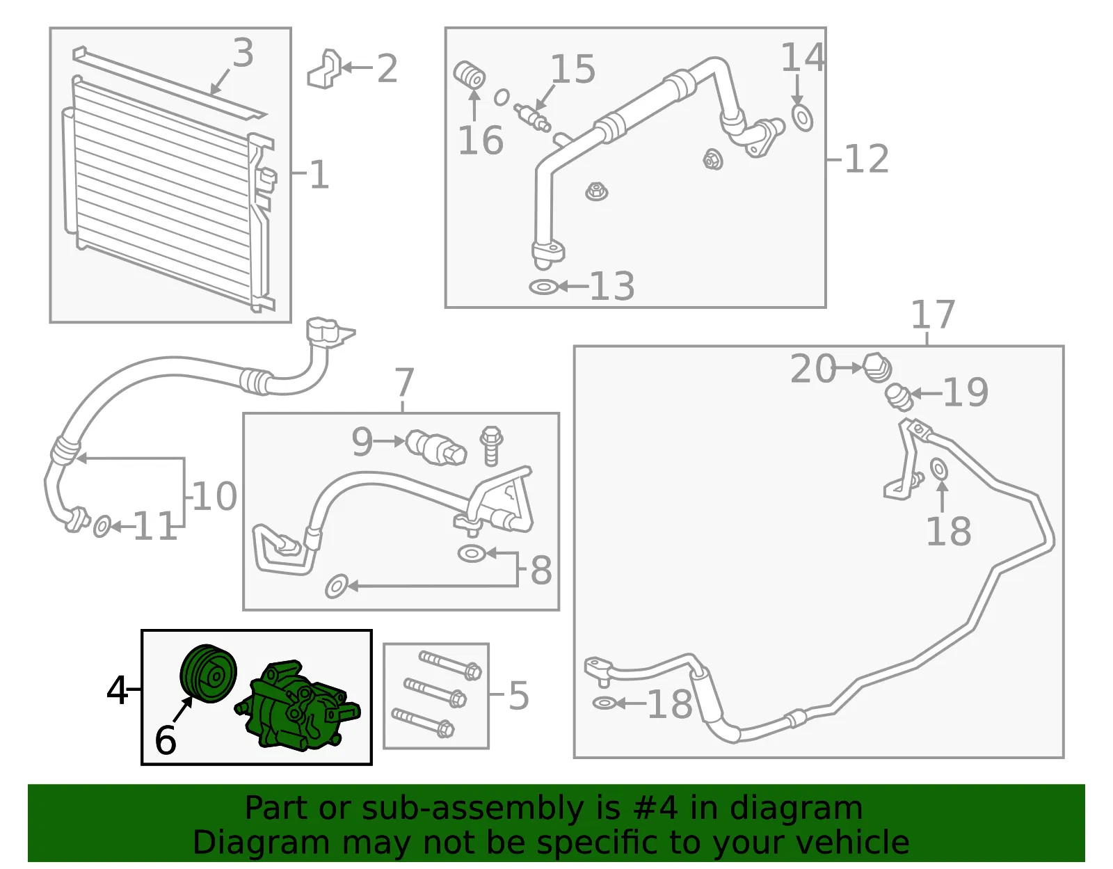 Air Conditioning Compressor Kit - ACDelco (86811088)