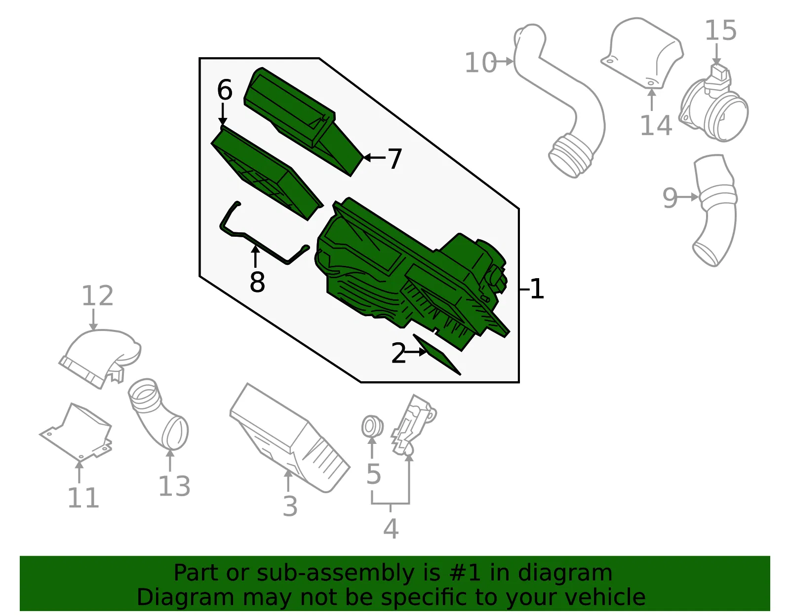 Air Filter And Housing Assembly - Volvo (8694606) - view 3