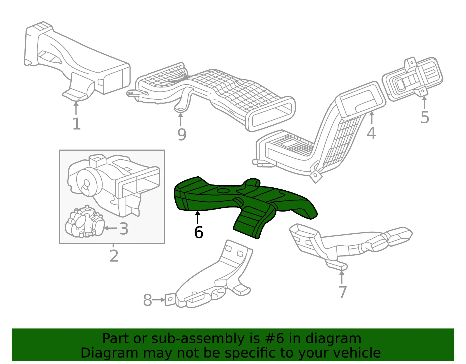 Lower Duct - GM (87867424) - view 2