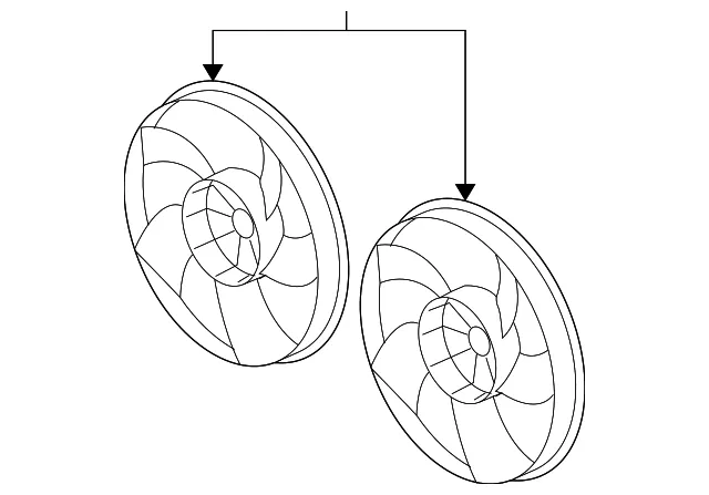 Engine Cooling Fan Blade - Driver's Side (LH) - GM (88956882)