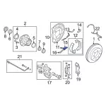 Parking Brake Adjusting Lever - Ford (8C2Z-2A637-A) - view 11