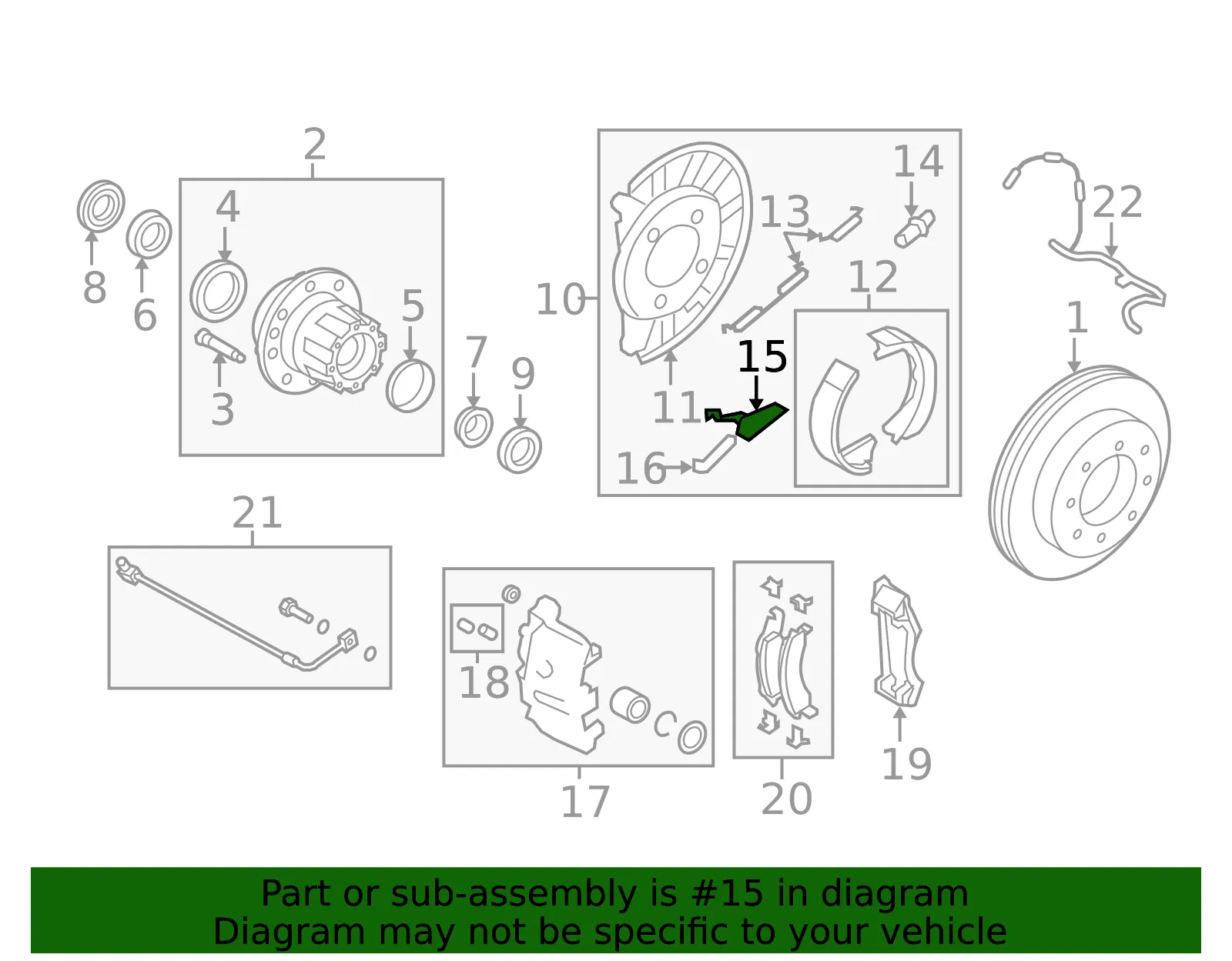 Parking Brake Adjusting Lever - Ford (8C2Z-2A637-A) - view 9